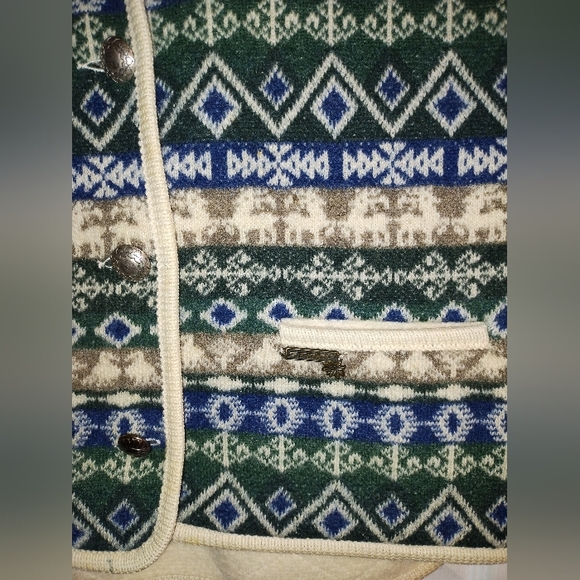 STAPF Patterned Men's Wool Vest - Picture 2 of 4